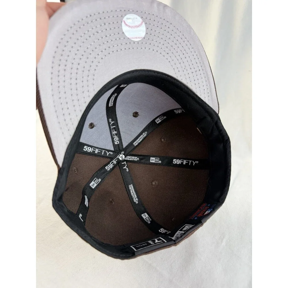 New Era 59FIFTY San Diego Padres Brown Fitted Cap 7 3/8 58.7cm